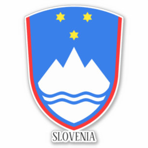 Sloveense nationale wapenschild patriottisch sticker