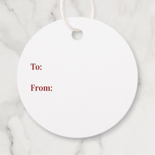 Sloveense pretkerst, aangepast bedankjes labels (Achterkant)