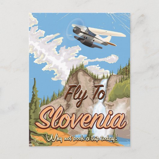 Sloveense reisposter met stijl briefkaart (Voorkant)