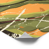 Sloveense reisposter met  stijl poster (Hoek)