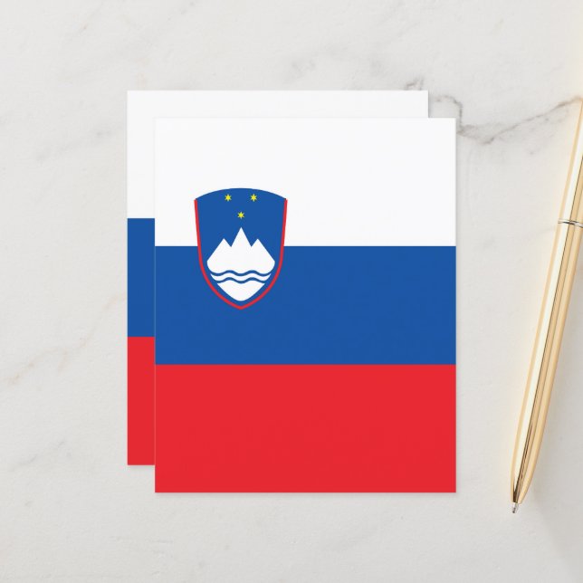 Sloveense vlag (Voorkant / Achterkant in situ)