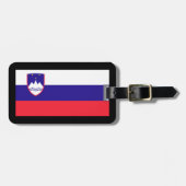 Sloveense vlag bagagelabel (Voorkant horizontaal)