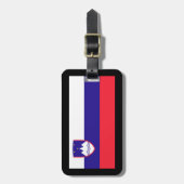 Sloveense vlag bagagelabel (Voorkant verticaal)
