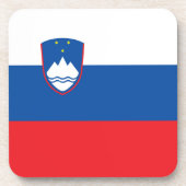 Sloveense vlag bier onderzetter (Voorkant)
