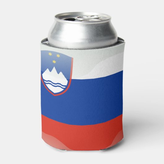 Sloveense vlag blikjeskoeler (Blikje Voorkant)
