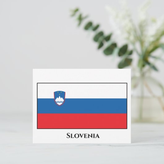 Sloveense vlag briefkaart (Staand voorkant)