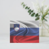 Sloveense vlag briefkaart (Staand voorkant)