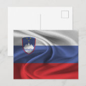 Sloveense vlag briefkaart (Voorkant / Achterkant)