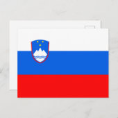 Sloveense vlag briefkaart (Voorkant / Achterkant)