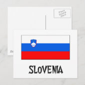 Sloveense vlag briefkaart (Voorkant / Achterkant)