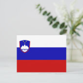 Sloveense vlag briefkaart (Staand voorkant)