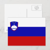 Sloveense vlag briefkaart (Voorkant / Achterkant)