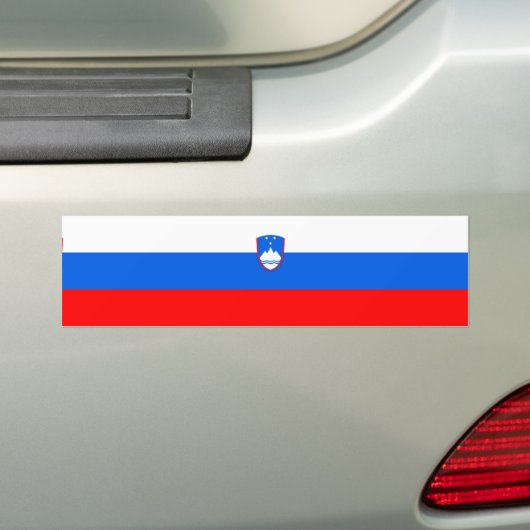 Sloveense vlag bumpersticker (Op auto)