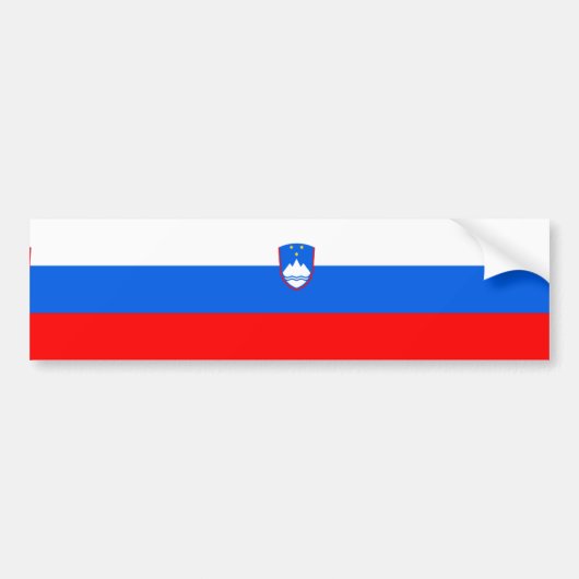 Sloveense vlag bumpersticker (Voorkant)