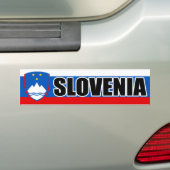 Sloveense vlag bumpersticker (Op auto)