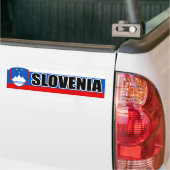 Sloveense vlag bumpersticker (Op Truck)