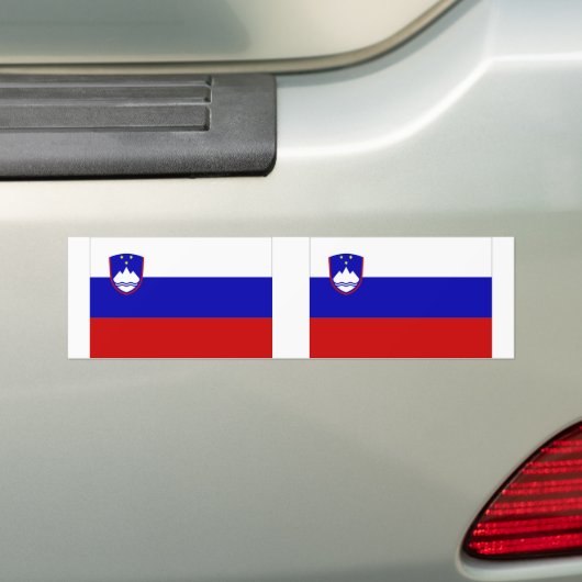Sloveense vlag bumpersticker (Op auto)