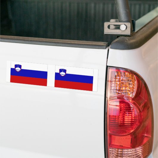 Sloveense vlag bumpersticker (Op Truck)