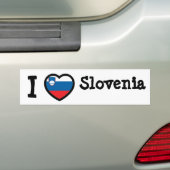Sloveense vlag bumpersticker (Op auto)