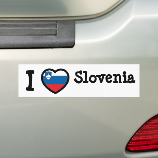 Sloveense vlag bumpersticker (Op auto)