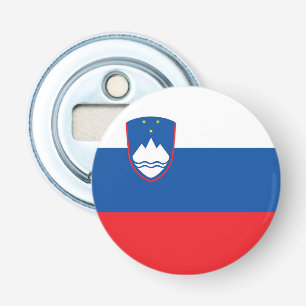 Sloveense vlag button flesopener