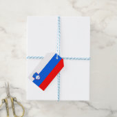 Sloveense vlag cadeaulabel (Met Touw)