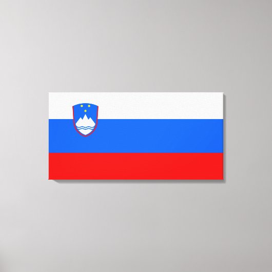 Sloveense vlag canvas afdruk (Voorkant)