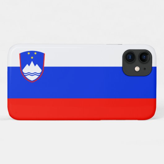 Sloveense vlag Case-Mate iPhone case (Achterkant (horizontaal))