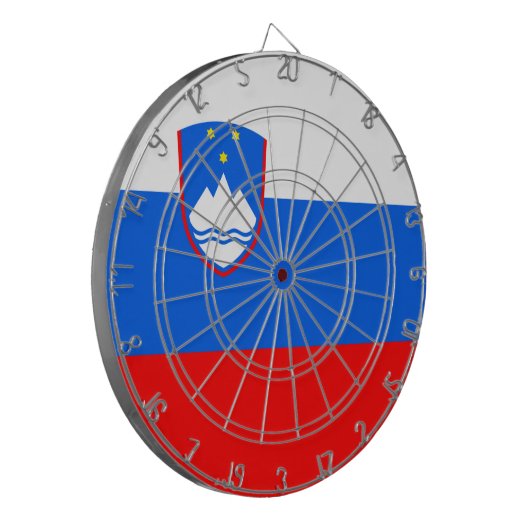 Sloveense vlag dartbord (Voorkant Links)