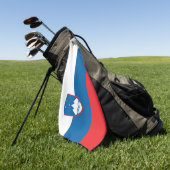 Sloveense vlag en Sloveense golfsport Golfhanddoek (Groen)