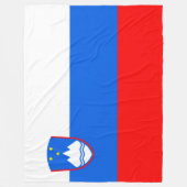 Sloveense vlag fleece deken (Voorkant)