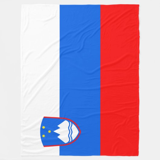 Sloveense vlag fleece deken (Voorkant)