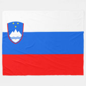 Sloveense vlag fleece deken (Voorkant (Horizontaal))