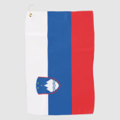 Sloveense vlag golfhanddoek (Voorkant)
