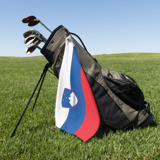 Sloveense vlag golfhanddoek (Groen)