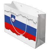 Sloveense vlag groot cadeauzakje (Achterkant Gekanteld)