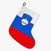 Sloveense vlag grote kerstsok (Voorkant (Hangend))