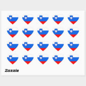Sloveense vlag hart sticker (Vel)