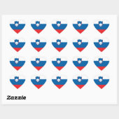 Sloveense vlag hart sticker (Vel)