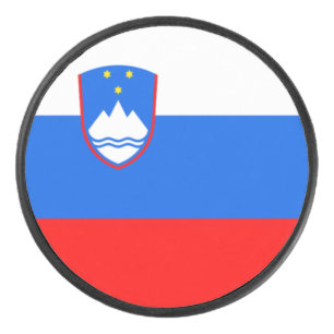 Sloveense vlag hockey puck