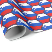 Sloveense vlag Honeycomb Wrapping Paper Cadeaupapier (Rol Hoek)