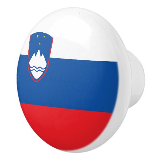 Sloveense vlag keramische knop (Rechts)