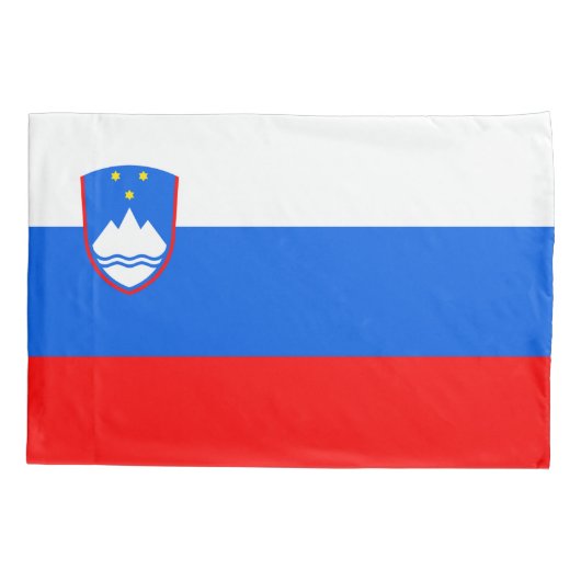 Sloveense vlag kussensloop (Achterkant)