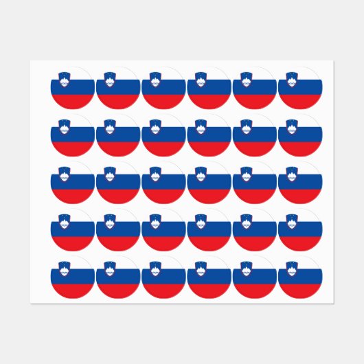 Sloveense vlag labels (Vel)