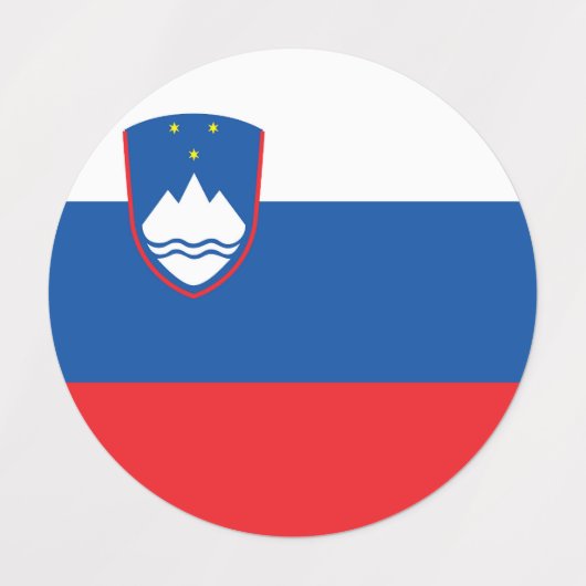 Sloveense vlag labels (Design 1)