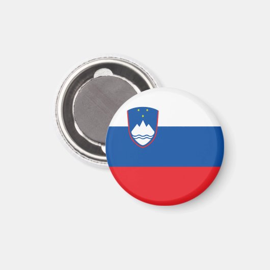 Sloveense vlag magneet (Voorkant / Achterkant)