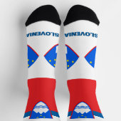 Sloveense vlag patriottisch , duurzaam Slovenië Sokken (Top)