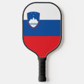 Sloveense vlag pickleball paddle (Voorkant)