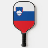 Sloveense vlag pickleball paddle (Achterkant)