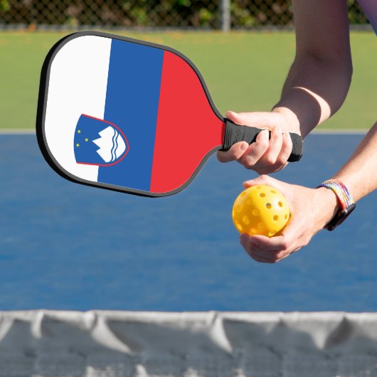Sloveense vlag pickleball paddle (Insitu)